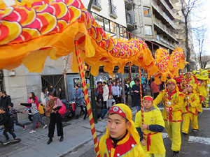 Celebraci&oacute; de l'any nou xin&egrave;s, el 4716, any del Gos, a Girona