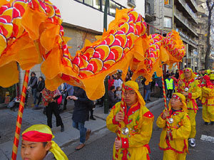 Celebraci&oacute; de l'any nou xin&egrave;s, el 4716, any del Gos, a Girona