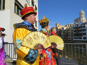 Celebraci&oacute; de l'any nou xin&egrave;s, el 4716, any del Gos, a Girona