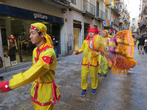 Celebraci&oacute; de l'any nou xin&egrave;s, el 4716, any del Gos, a Girona