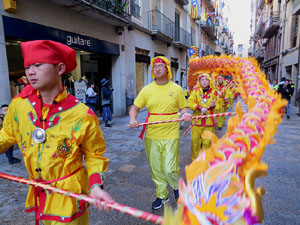 Celebraci&oacute; de l'any nou xin&egrave;s, el 4716, any del Gos, a Girona