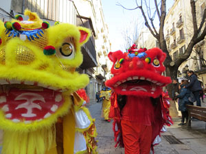 Celebraci&oacute; de l'any nou xin&egrave;s, el 4716, any del Gos, a Girona