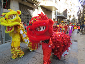 Celebraci&oacute; de l'any nou xin&egrave;s, el 4716, any del Gos, a Girona