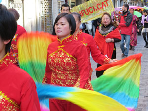 Celebraci&oacute; de l'any nou xin&egrave;s, el 4716, any del Gos, a Girona