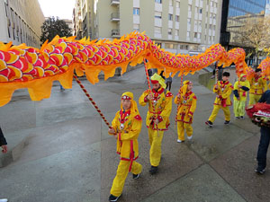 Celebraci&oacute; de l'any nou xin&egrave;s, el 4716, any del Gos, a Girona