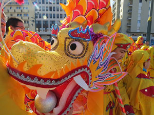 Celebraci&oacute; de l'any nou xin&egrave;s, el 4716, any del Gos, a Girona