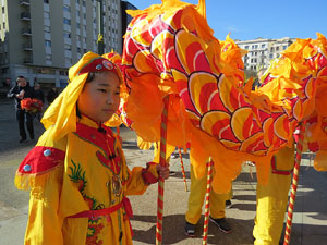 Celebraci&oacute; de l'any nou xin&egrave;s, el 4716, any del Gos, a Girona