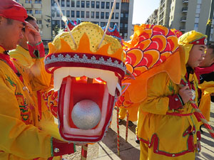 Celebraci&oacute; de l'any nou xin&egrave;s, el 4716, any del Gos, a Girona