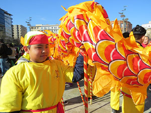 Celebraci&oacute; de l'any nou xin&egrave;s, el 4716, any del Gos, a Girona