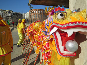 Celebraci&oacute; de l'any nou xin&egrave;s, el 4716, any del Gos, a Girona
