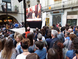 Compareixença del President Carles Puigdemont al Parlament. Discurs de la independència