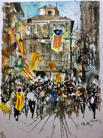 Dibuix de l'esdeveniment, de Fonsu Mateu Riera