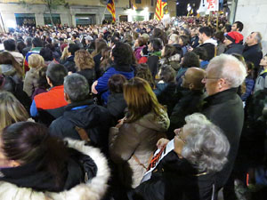 Jornada de vaga general 8N. Concentració a la plaça del Vi