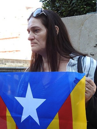 Dolors Vilamitjana durant l'homenatge