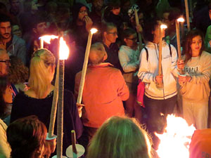 Diada Nacional 2017. XI Marxa de Torxes de Girona pels carrers del Barri Vell de Girona