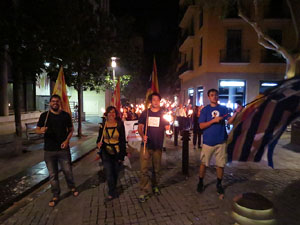 Diada Nacional 2017. XI Marxa de Torxes de Girona pels carrers del Barri Vell de Girona