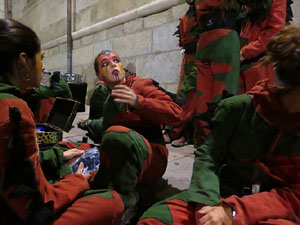 Fires 2017. La Beatufarra, descens del Beatusaure per les escales de la Catedral de Girona