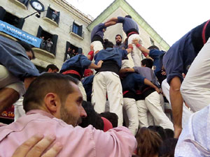 Fires 2017. La Diada Castellera a la plaça del Vi, amb els Marrecs de Salt, els Capgrossos de Mataró i els Minyons de Terrass