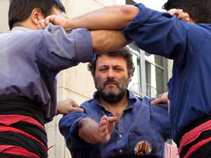 Fires 2017. La Diada Castellera a la plaça del Vi, amb els Marrecs de Salt, els Capgrossos de Mataró i els Minyons de Terrass