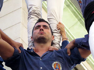 Fires 2017. La Diada Castellera a la plaça del Vi, amb els Marrecs de Salt, els Capgrossos de Mataró i els Minyons de Terrass