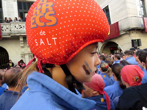 Fires 2017. La Diada Castellera a la plaça del Vi, amb els Marrecs de Salt, els Capgrossos de Mataró i els Minyons de Terrass