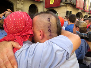 Fires 2017. La Diada Castellera a la plaça del Vi, amb els Marrecs de Salt, els Capgrossos de Mataró i els Minyons de Terrass