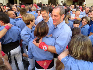Fires 2017. La Diada Castellera a la plaça del Vi, amb els Marrecs de Salt, els Capgrossos de Mataró i els Minyons de Terrass
