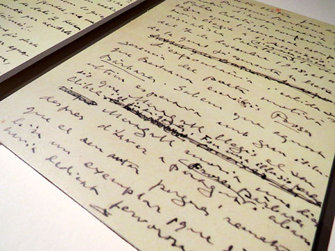 Carta de Joan Maragall a Prudenci Bertrana, felicitant-lo per la seva conferència 'De les belleses de la natura i el meu goig', llegida a Barcelona el 7 de desembre de 1908. Barcelona, 2-1-1909