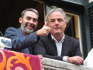 Fires 2017. Ballades de capgrossos, gegants i far&agrave;ndula a la pla&ccedil;a del Vi