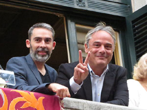 Fires 2017. Ballades de capgrossos, gegants i far&agrave;ndula a la pla&ccedil;a del Vi