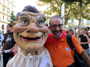 Fires 2017. Pregó de Fires. La cercavila de gegants i capgrossos fins la plaça del Vi