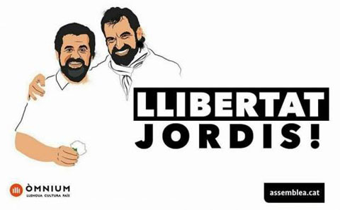 Cartell de l'ANC i &Ograve;mnium