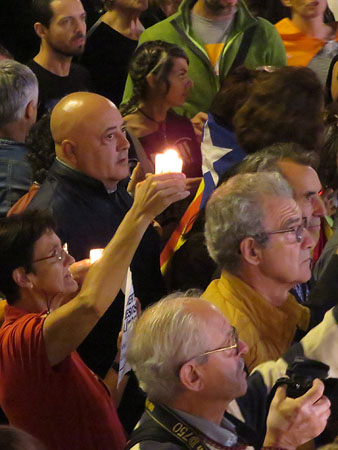 Concentració a la plaça de la Constitució
