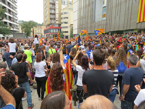 Manifestació 'Els col·legis, sempre nostres!' davant la seu de la Generalitat de Catalunya