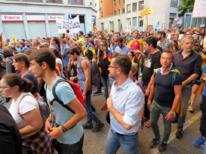 Manifestació 'República!' pels carrers de la ciutat i el Parc de la Devesa