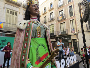 Marat&oacute; per la democr&agrave;cia. Cercavila dels gegants i capgrossos de Girona