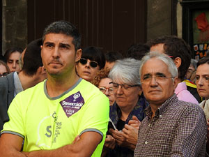 Marat&oacute; per la democr&agrave;cia. Concentraci&oacute; i parlaments a la pla&ccedil;a del Vi