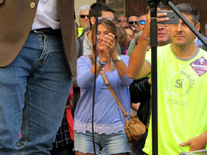 Marat&oacute; per la democr&agrave;cia. Concentraci&oacute; i parlaments a la pla&ccedil;a del Vi