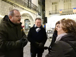 Nadal 2017. Encesa de les llums de Hanukk&agrave; a la pla&ccedil;a del Vi