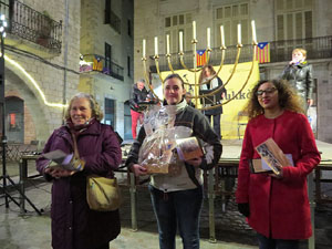 Nadal 2017. Encesa de les llums de Hanukk&agrave; a la pla&ccedil;a del Vi