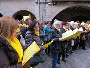 Nadal 2017. 'Un cant a la Llibertat'. Cantada de nadales a la plaça del Vi