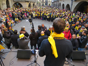 Nadal 2017. 'Un cant a la Llibertat'. Cantada de nadales a la plaça del Vi