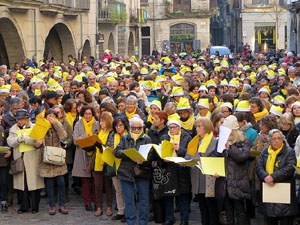 Nadal 2017. 'Un cant a la Llibertat'. Cantada de nadales a la plaça del Vi
