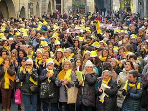 Nadal 2017. 'Un cant a la Llibertat'. Cantada de nadales a la plaça del Vi