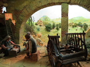 Nadal 2017. Exposici&oacute; de pessebres a la Carbonera, organitzada per l'Associaci&oacute; de Pessebristes de Girona