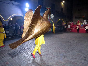 La Cavalcada de Reis 2018. Arribada del seguici a la pla&ccedil;a del Vi
