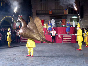La Cavalcada de Reis 2018. Arribada del seguici a la pla&ccedil;a del Vi