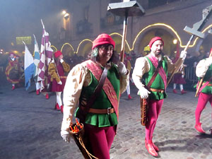 La Cavalcada de Reis 2018. Arribada del seguici a la pla&ccedil;a del Vi