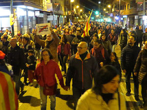 Vaga general 8 de novembre. Tall de les vies del TGV a Girona