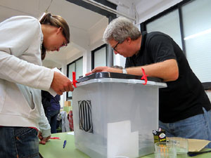 1 d'octubre 2017. Votaci&oacute; del refer&egrave;ndum a l'escola Eiximenis